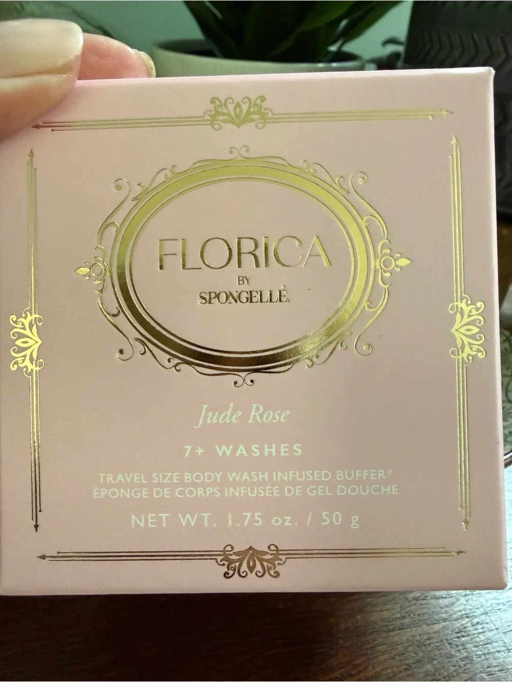 Spongelle Jude Rose Spongette | Florica NEW IN BOX * TRAVEL FRIENDLY